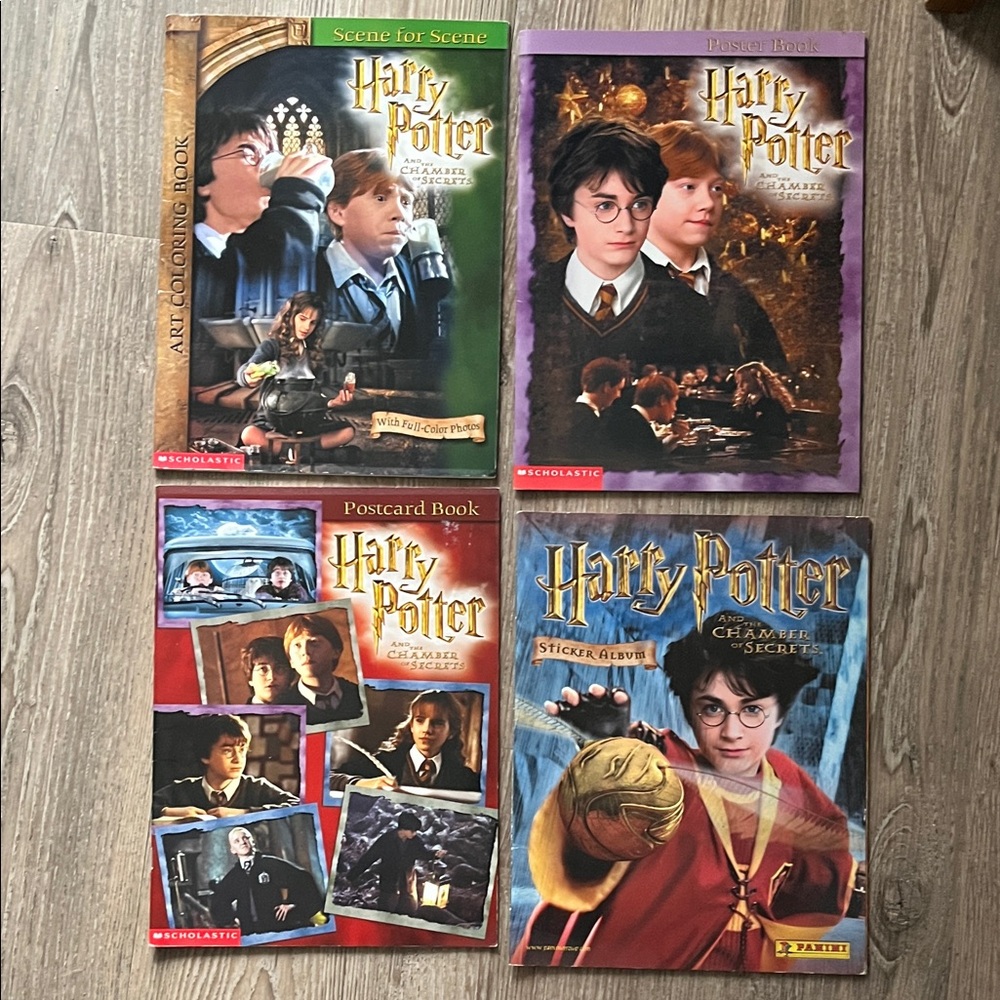 Scholastic Harry Potter Puzzle & Activity Book Set - Red, Blue, Brown